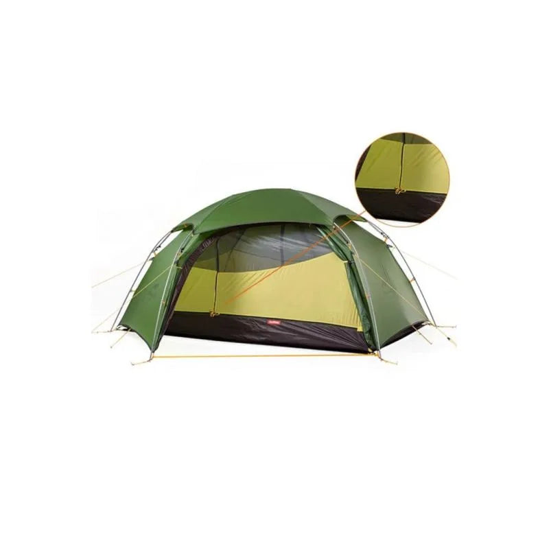 NATUREHIKE NH17k240-Y Cloud Peak 2 20d T-zip telts – zaļa/dzeltena