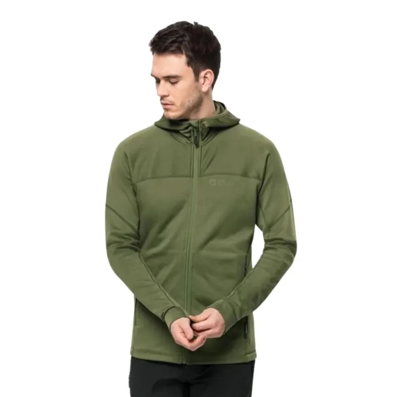 Jack Wolfskin Hirschberg Hooded FZ M sporta krekls 1710881-4129