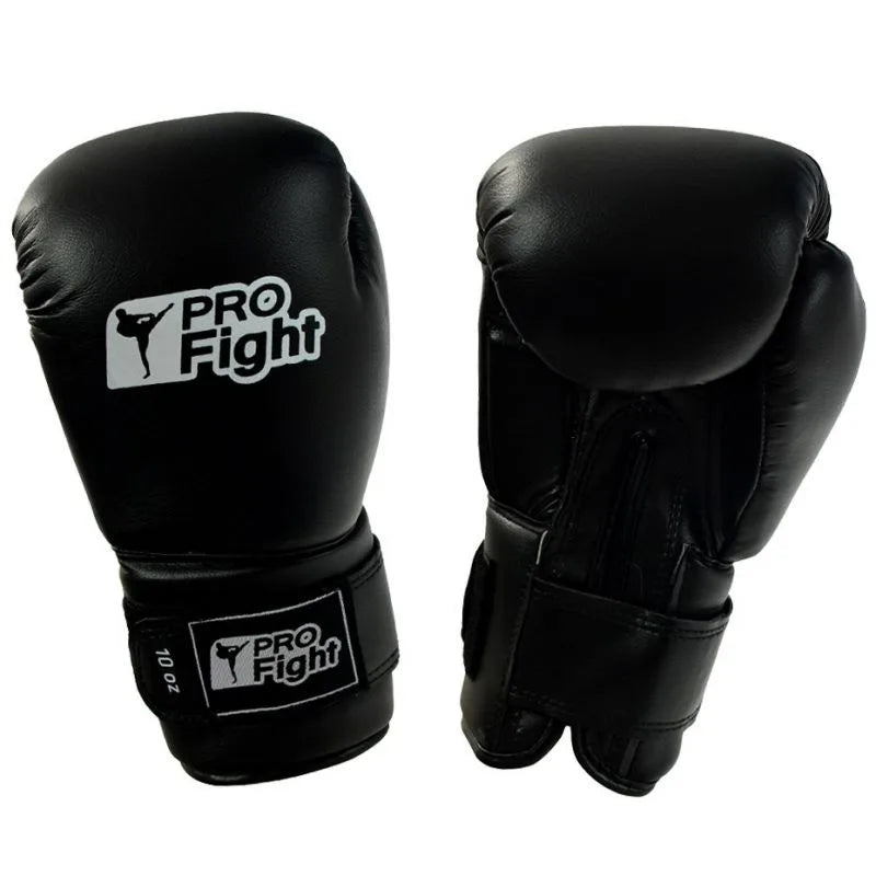 Profight Dragon ādas boksa cimdi, melni
