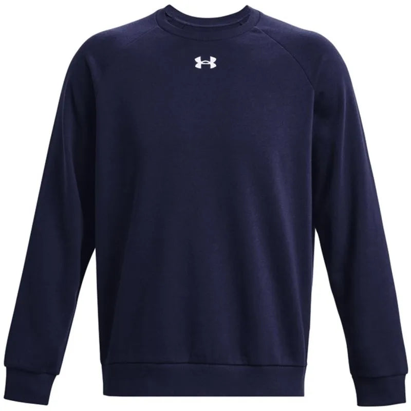 Vīriešu Under Armour Rival Fleece Crew sporta krekls tumši zils 1379755 410