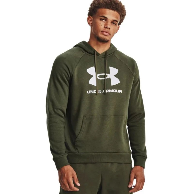 Vīriešu sporta krekls Under Armour Rival Fleece Logo HD Olive 1379758 390 L