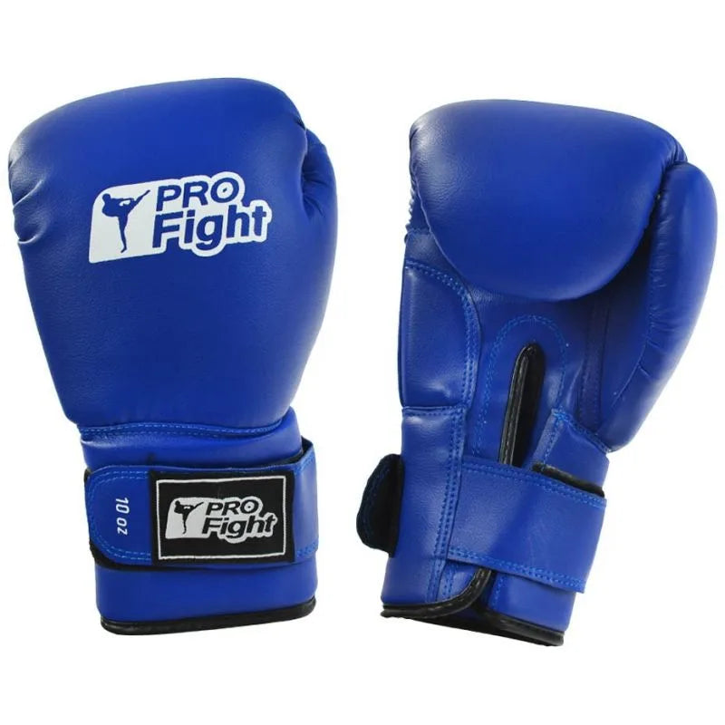 Profight Dragon ādas boksa cimdi, zils, 10 oz