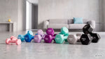 Čuguna HEX hanteles ar vinila pārklājumu 2 × 10 kg, REBEL ACTIVE