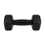 Čuguna HEX hanteles ar vinila pārklājumu 2 × 5 kg, REBEL ACTIVE