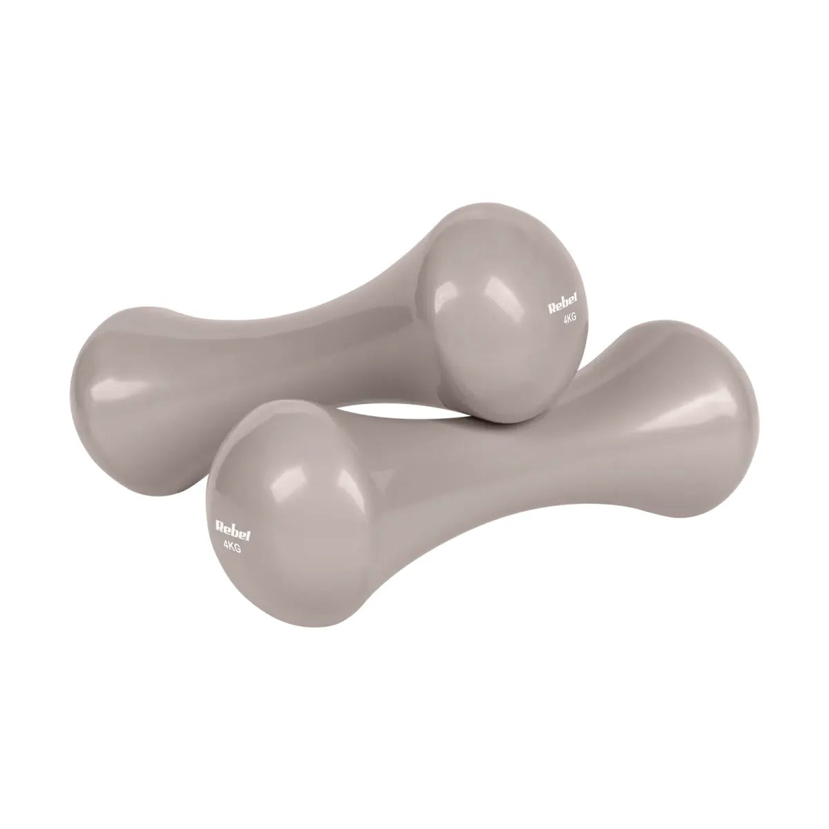 Čuguna hanteles ar vinila pārklājumu komplekts 21 kg (2 × 0,5 kg + 2 × 1 kg + 2 × 2 kg + 2 × 3 kg + 2 × 4 kg), REBEL ACTIVE