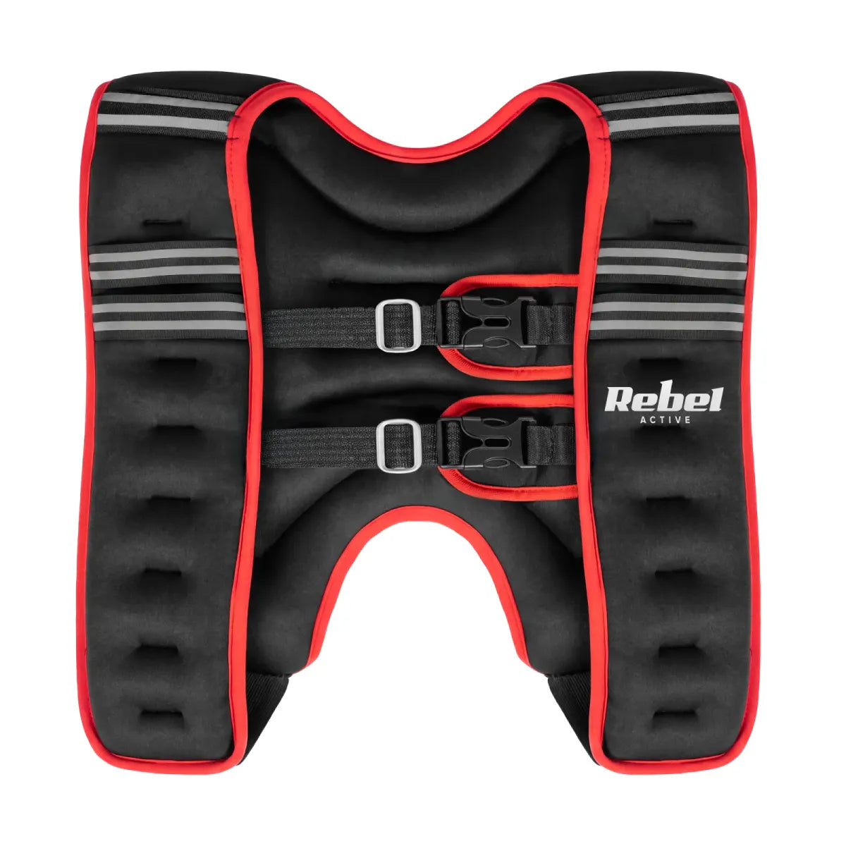 Neoprēna smaguma veste 10 kg, tērauda granulu pildījums, REBEL ACTIVE