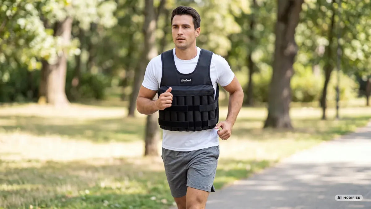 Regulējama smaguma veste 10 kg, REBEL ACTIVE