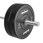 Gumijots olimpiskais svaru disks BUMPER 25 kg, 51 mm, REBEL ACTIVE