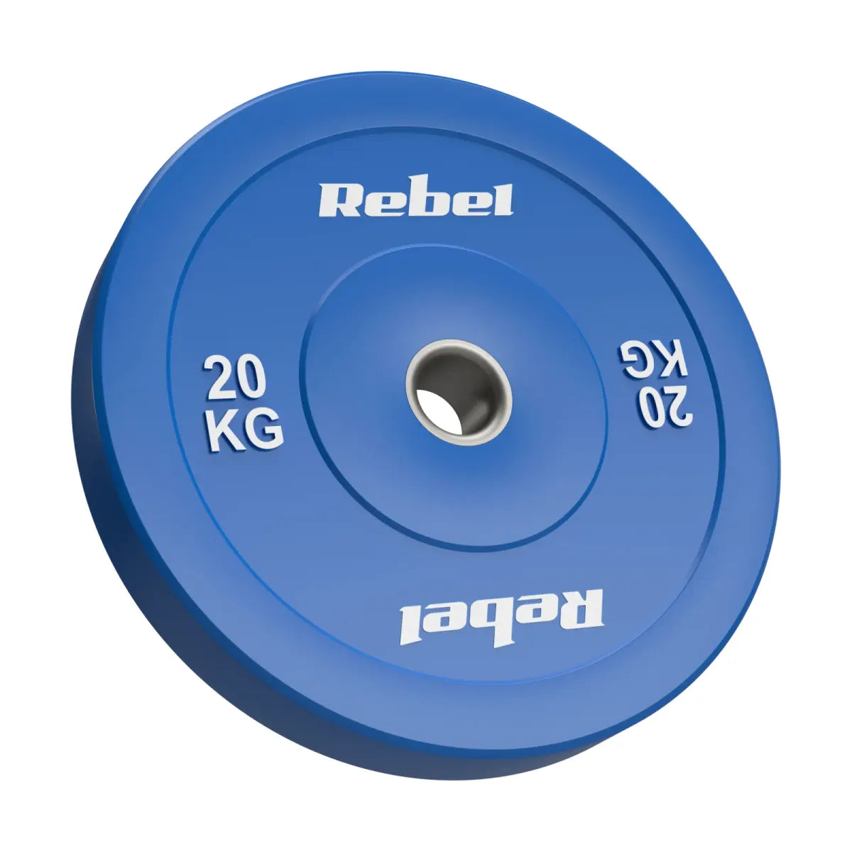 Gumijots olimpiskais svaru disks BUMPER PREMIUM, BEAST sērija, 20 kg, 51 mm, REBEL ACTIVE
