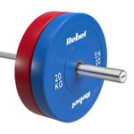 Gumijots olimpiskais svaru disks BUMPER PREMIUM, BEAST sērija, 20 kg, 51 mm, REBEL ACTIVE