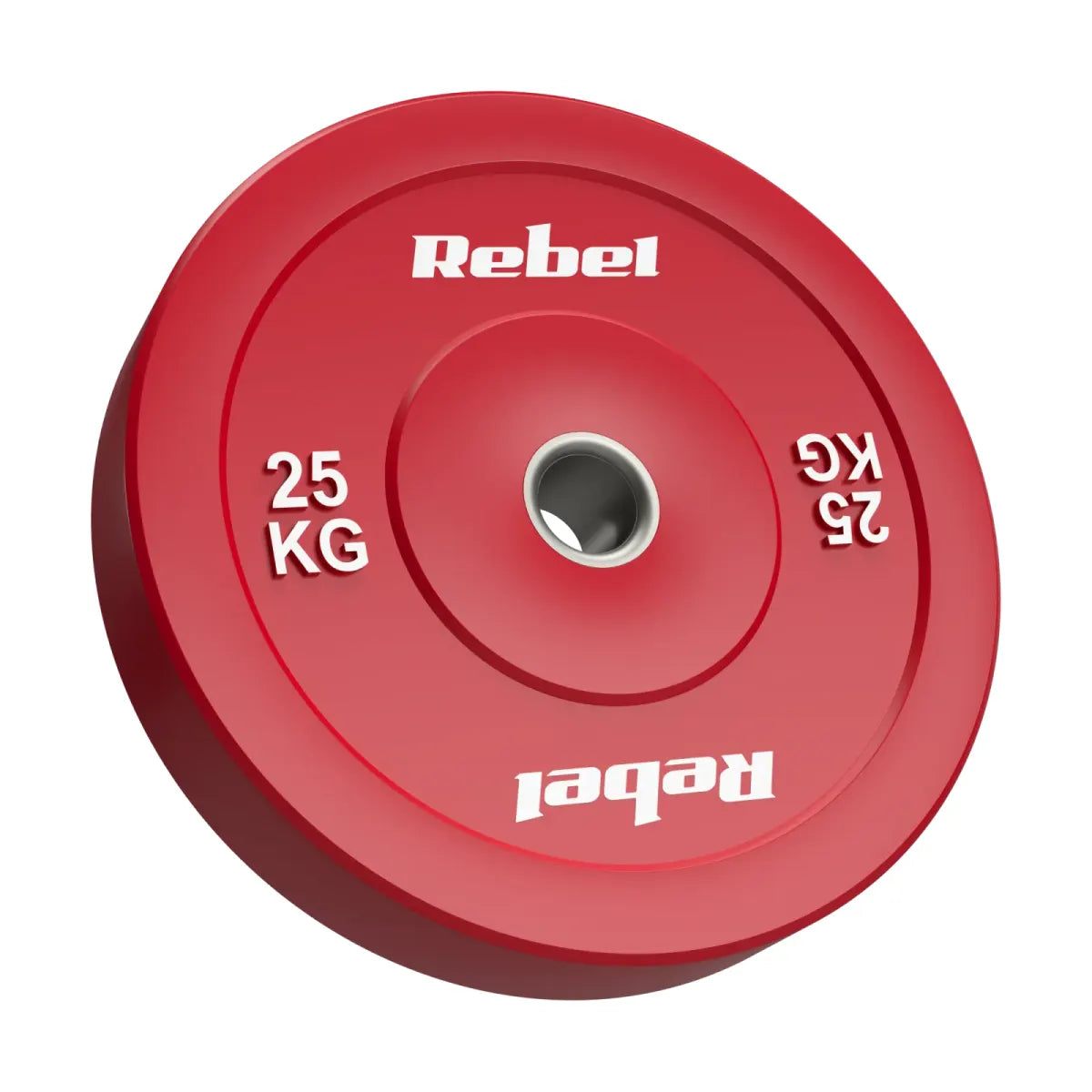Gumijots olimpiskais svaru disks BUMPER PREMIUM, BEAST sērija, 25 kg, 51 mm, REBEL ACTIVE