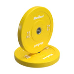 Gumijoti olimpiskie svaru diski BUMPER PREMIUM, BEAST sērija, komplekts 2 × 15 kg, 51 mm, REBEL ACTIVE