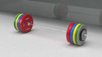 Gumijoti olimpiskie svaru diski BUMPER PREMIUM, BEAST sērija, komplekts 2 × 15 kg, 51 mm, REBEL ACTIVE