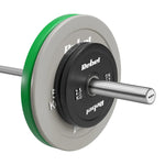 Gumijoti olimpiskie svaru diski BUMPER PREMIUM, BEAST sērija, komplekts 2 × 2,5 kg, 51 mm, REBEL ACTIVE