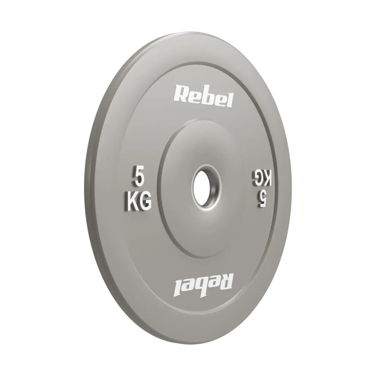 Gumijoti olimpiskie svaru diski BUMPER PREMIUM, BEAST sērija, komplekts 2 × 5 kg, 51 mm, REBEL ACTIVE