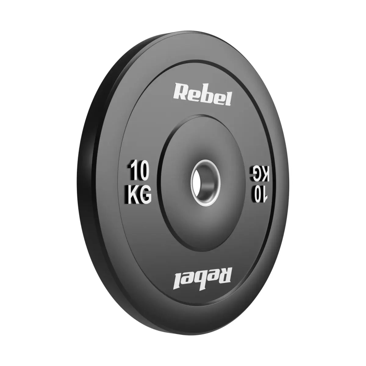 Gumijoti olimpiskie svaru diski BUMPER komplekts 2 × 10 kg, 51 mm, REBEL ACTIVE