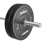 Gumijoti olimpiskie svaru diski BUMPER komplekts 2 × 15 kg, 51 mm, REBEL ACTIVE