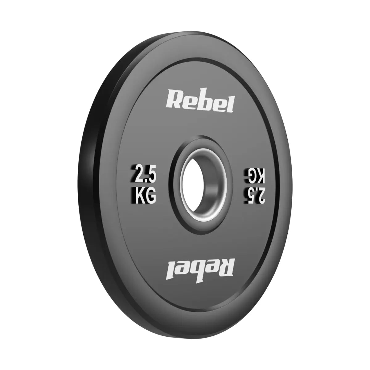 Gumijoti olimpiskie svaru diski BUMPER komplekts 2 × 2,5 kg, 51 mm, REBEL ACTIVE