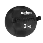 Medicīnas bumba fitnesam un rehabilitācijai, 2 kg, REBEL ACTIVE