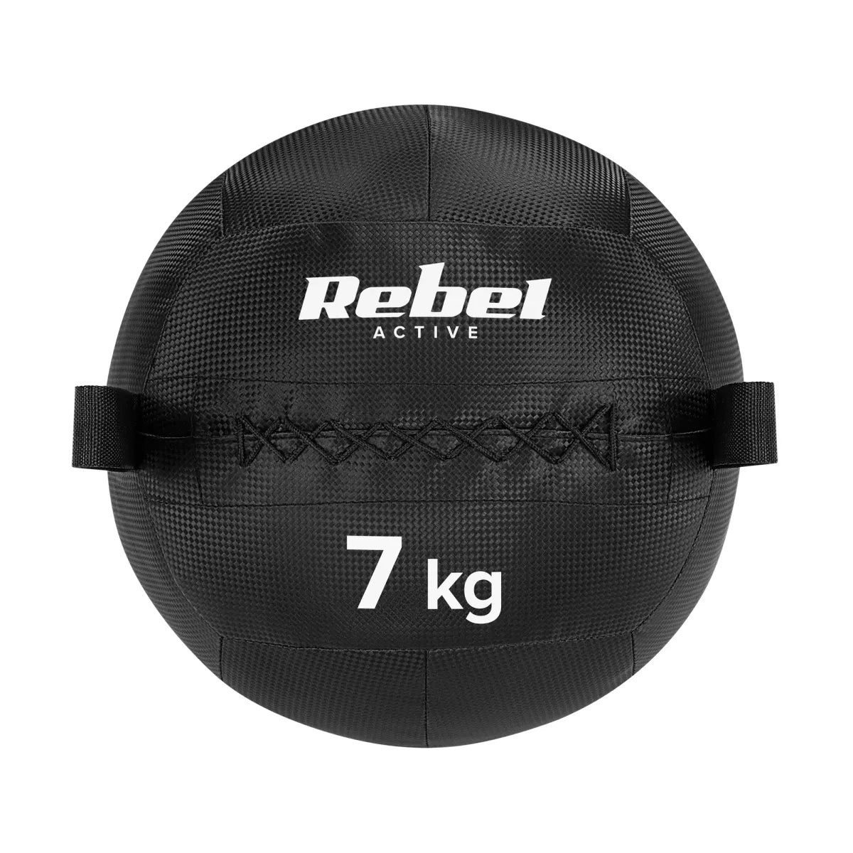 Medicīnas bumba fitnesam un rehabilitācijai, 7 kg, REBEL ACTIVE