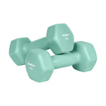 Čuguna HEX hanteles ar vinila pārklājumu 2 × 3 kg, REBEL ACTIVE