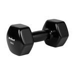 Čuguna HEX hanteles ar vinila pārklājumu 2 × 10 kg, REBEL ACTIVE
