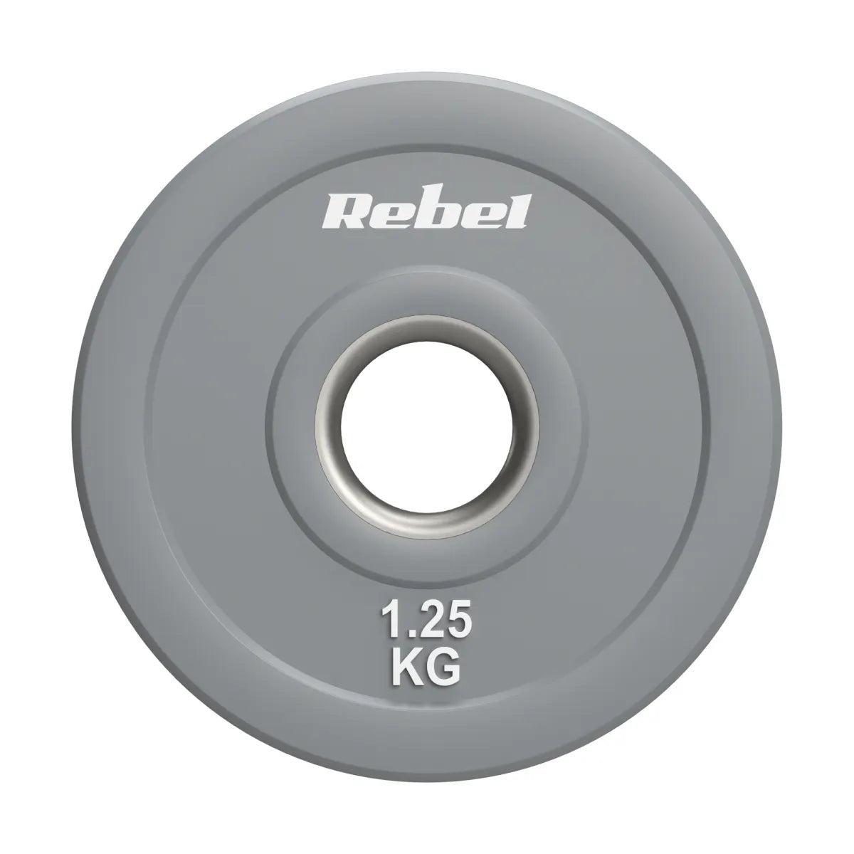 Gumijoti olimpiskie svaru diski BUMPER PREMIUM, BEAST sērija, komplekts 2 × 1,25 kg, 51 mm, REBEL ACTIVE