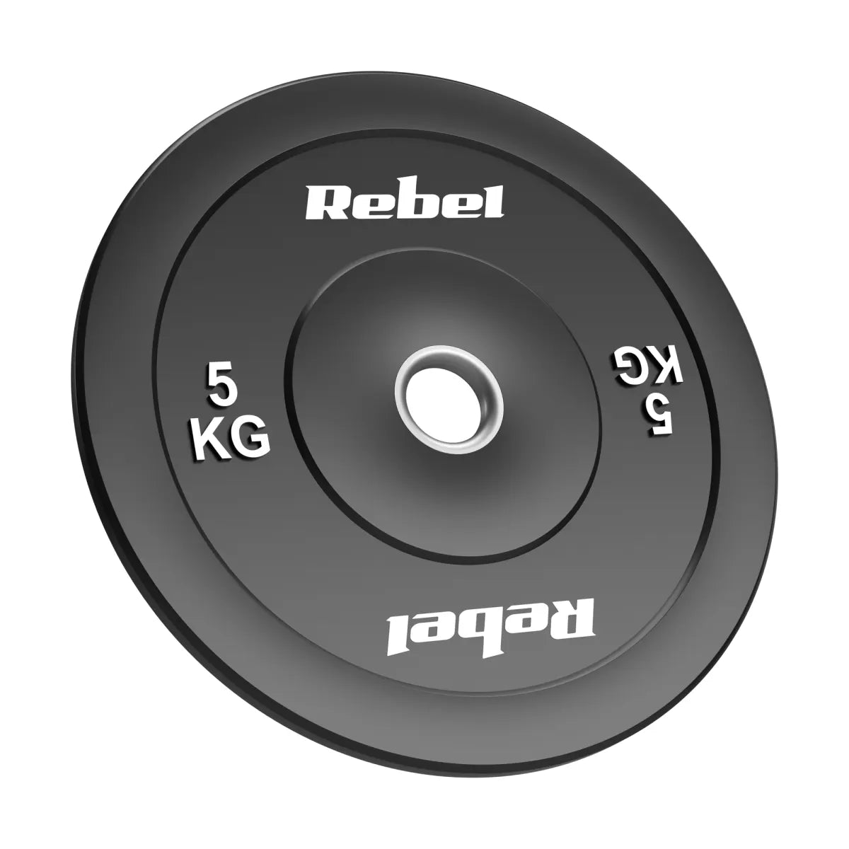 Gumijoti olimpiskie svaru diski BUMPER komplekts 2 × 5 kg, 51 mm, REBEL ACTIVE