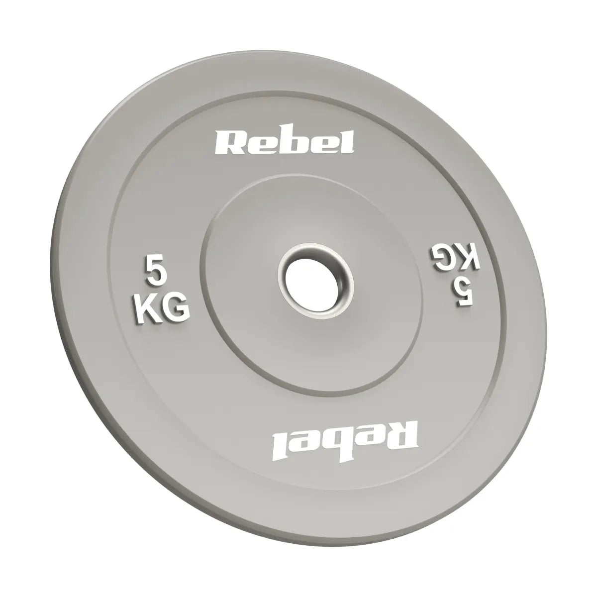 Gumijoti olimpiskie svaru diski BUMPER PREMIUM, BEAST sērija, komplekts 2 × 5 kg, 51 mm, REBEL ACTIVE