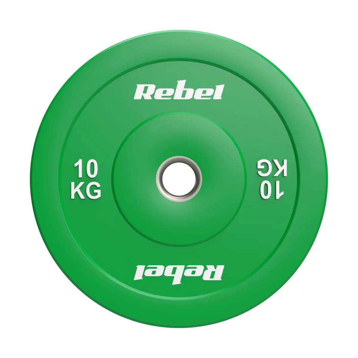 Gumijoti olimpiskie svaru diski BUMPER PREMIUM, BEAST sērija, komplekts 2 × 10 kg, 51 mm, REBEL ACTIVE