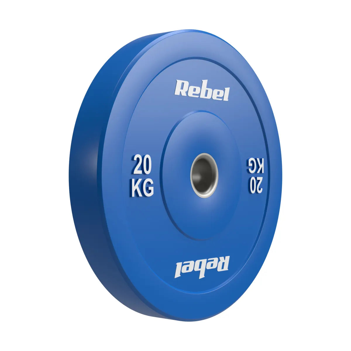Gumijots olimpiskais svaru disks BUMPER PREMIUM, BEAST sērija, 20 kg, 51 mm, REBEL ACTIVE