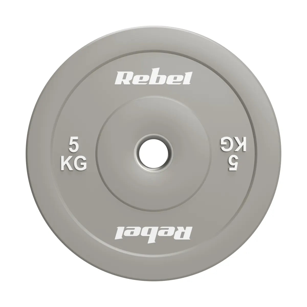 Gumijoti olimpiskie svaru diski BUMPER PREMIUM, BEAST sērija, komplekts 2 × 5 kg, 51 mm, REBEL ACTIVE