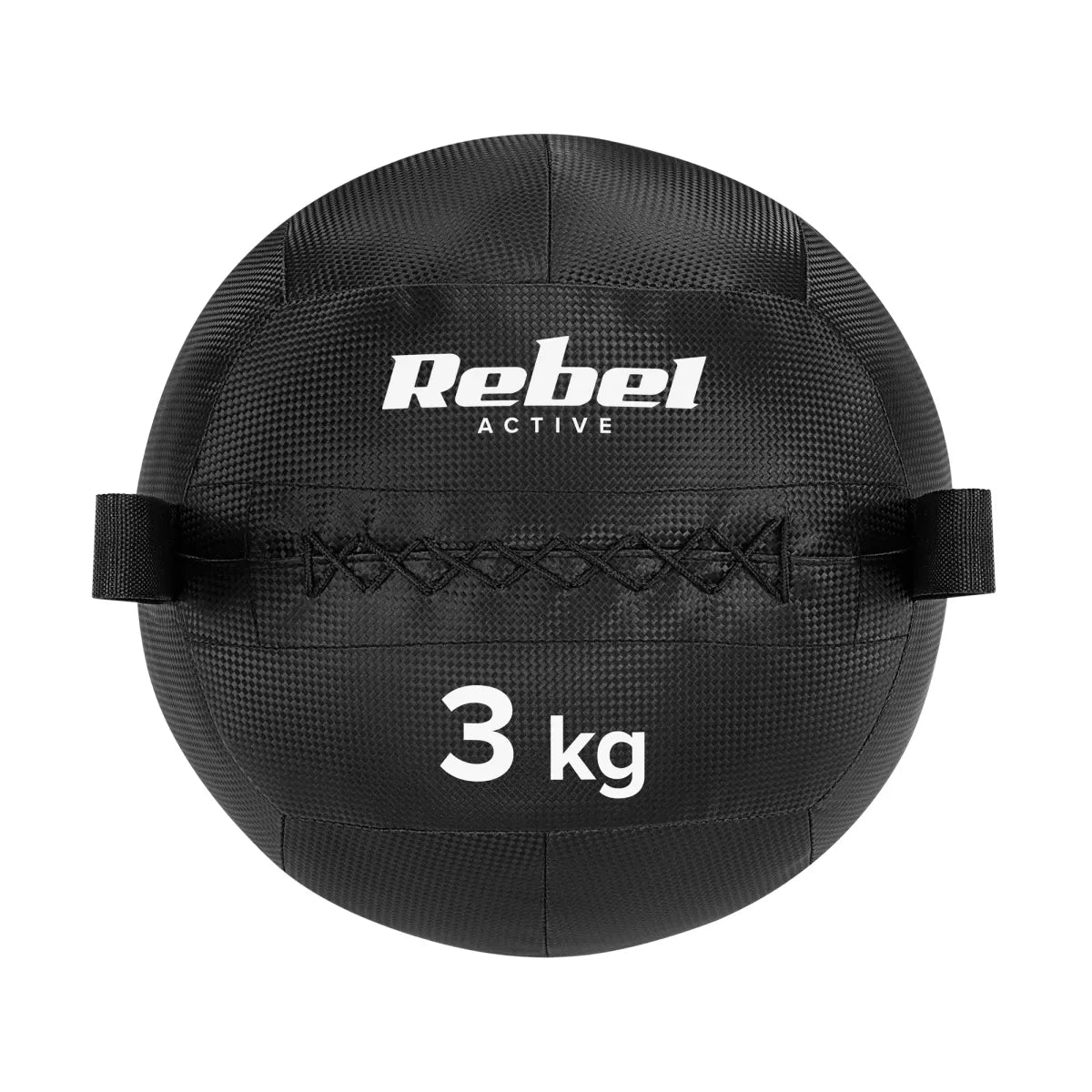 Medicīnas bumba fitnesam un rehabilitācijai, 3 kg, REBEL ACTIVE
