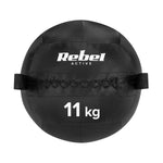 Medicīnas bumba fitnesam un rehabilitācijai, 11 kg, REBEL ACTIVE