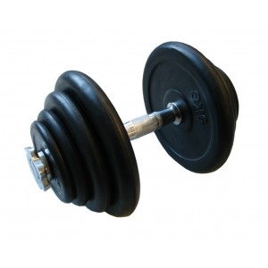 Saliekamā hantele Prove 30kg (metāla gumijoti svari)