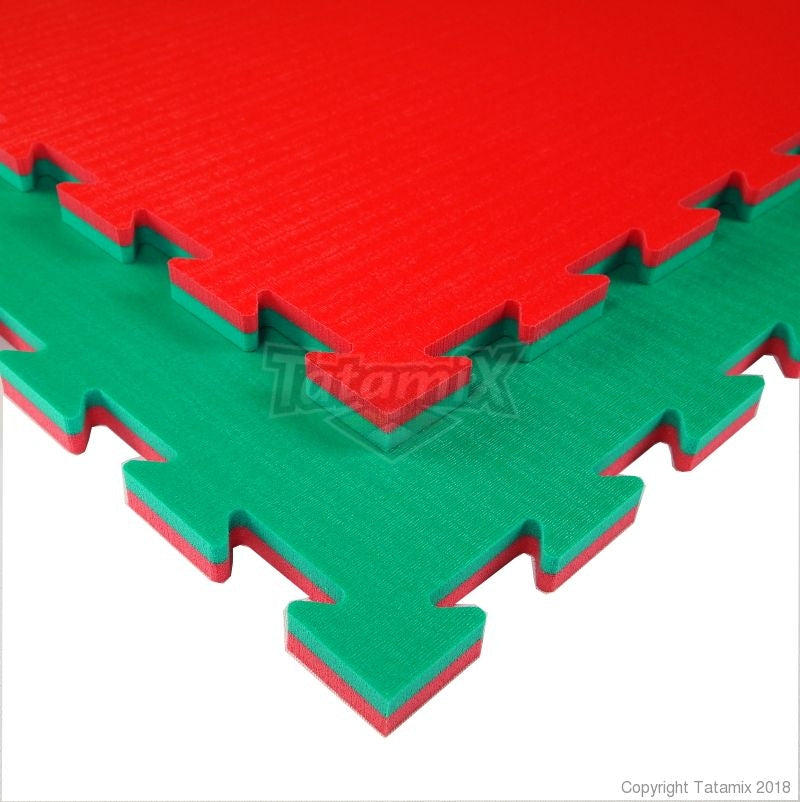 Tatami XPE K20L 100x100x2cm (sarkana/zaļa)
