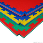 Tatami XPE K20L 100x100x2cm (zils/sarkans)