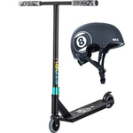 Triku skrejritenis Story Diablo 2 Black-Rainbow + NKX Brain Saver White/Blace "8Ball" L izmēra ķivere 50 - 53,5 cm
