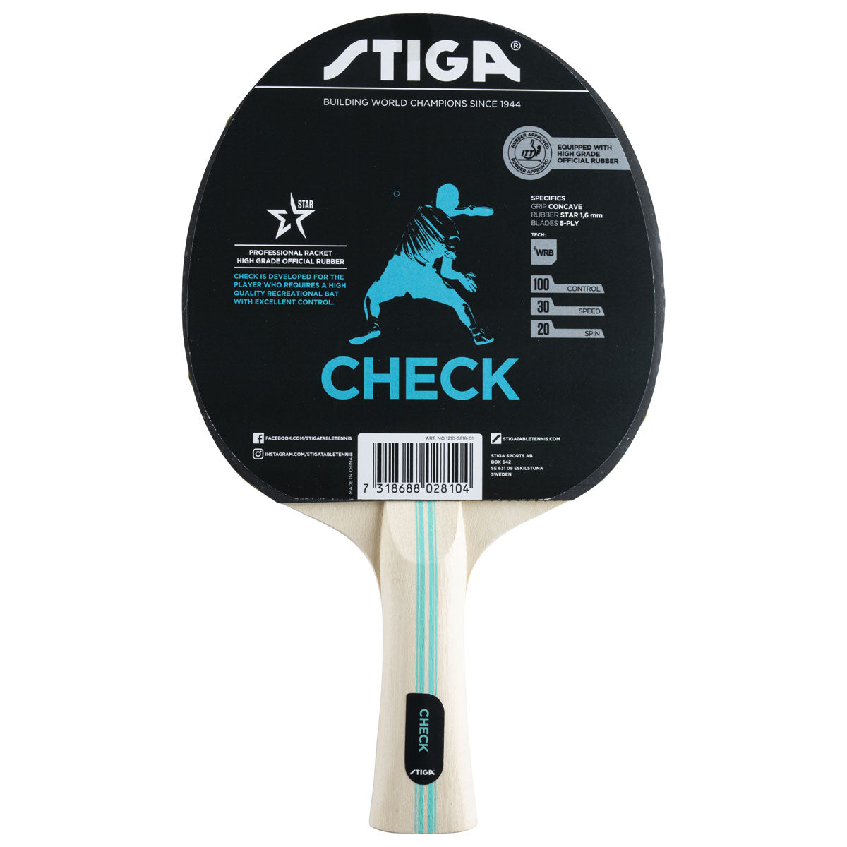 Hobby Check WRB (concave) galda tenisa rakete