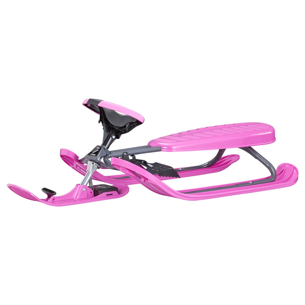 Stūrējamās ragavas Curve Graphite Grey/Pink