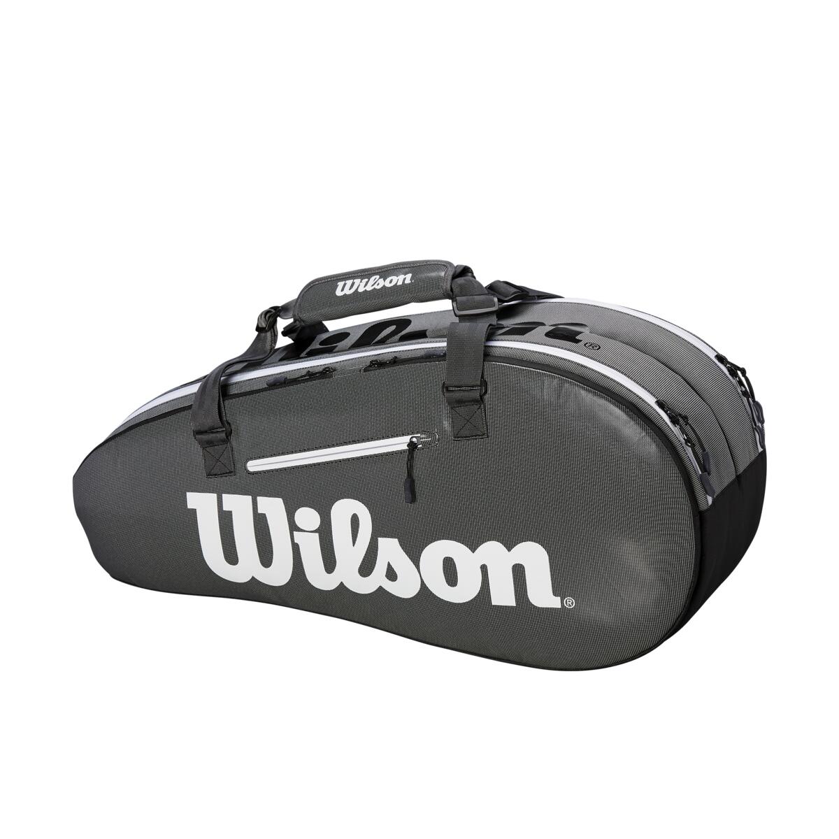 WILSON SPORTA SOMA SUPER TOUR 2 COMPARTMENT SMALL 6PK BLACK/GREY