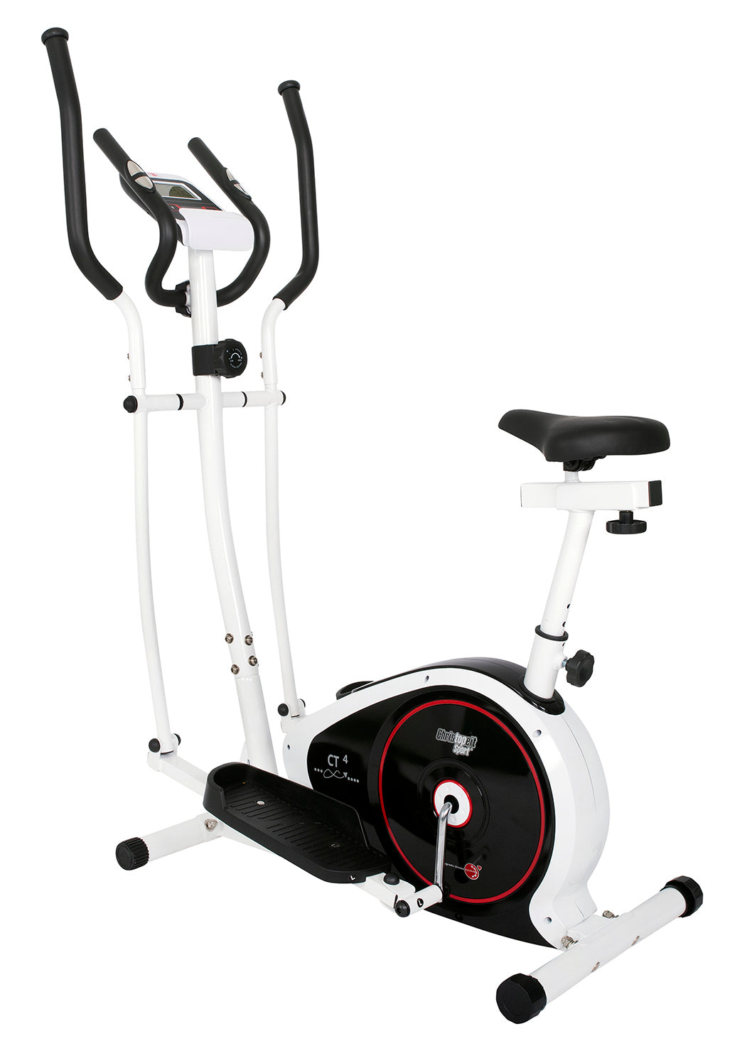 CHRISTOPEIT SPORT eliptiskais trenažieris + velotrenažieris  CT4. Velotrenažiera un eliptiskā trenažiera kombinācija 7kg/100kg