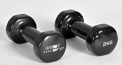 CHRISTOPEIT SPORT vinila hanteles – Beauty Bells 2x2kg (pāris)