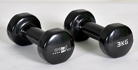 CHRISTOPEIT SPORT vinila hanteles – Beauty Bells 2x3kg (pāris)