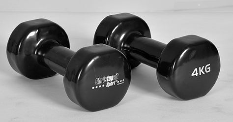 CHRISTOPEIT SPORT vinila hanteles – Beauty Bells 2x4kg (pāris)