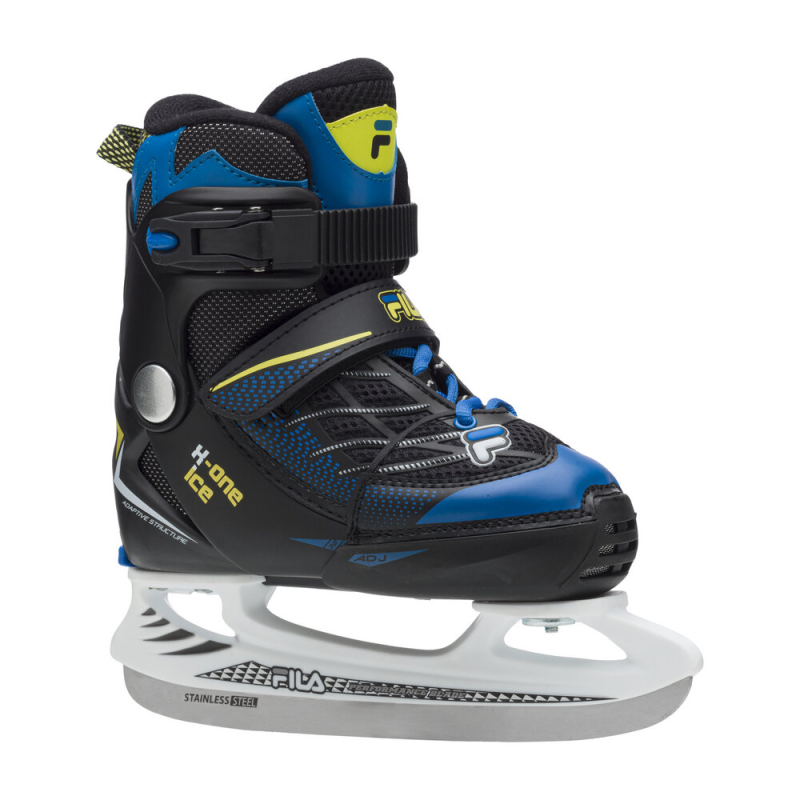 Bērnu hokeja slidas FILA X-One Ice Blue/Lime (L)