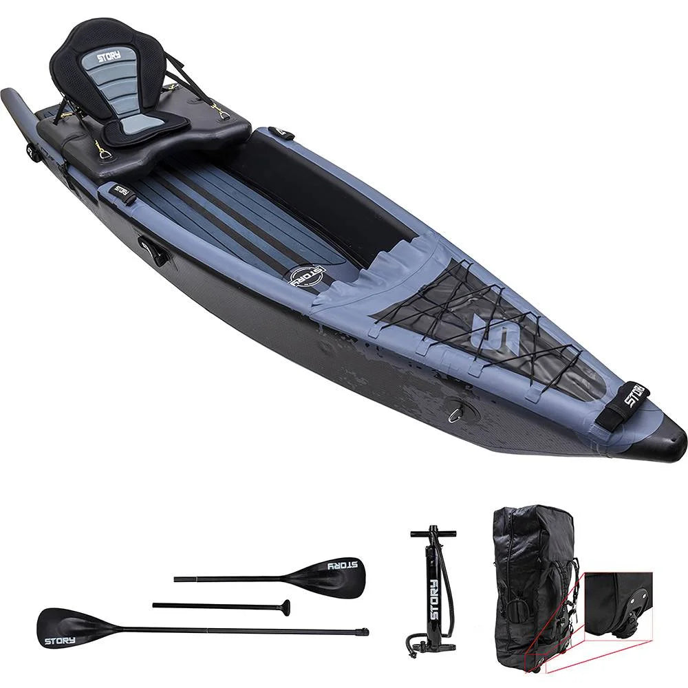 Piepūšamais kajaks/SUP Story Hunter Hybrid Black 384cm