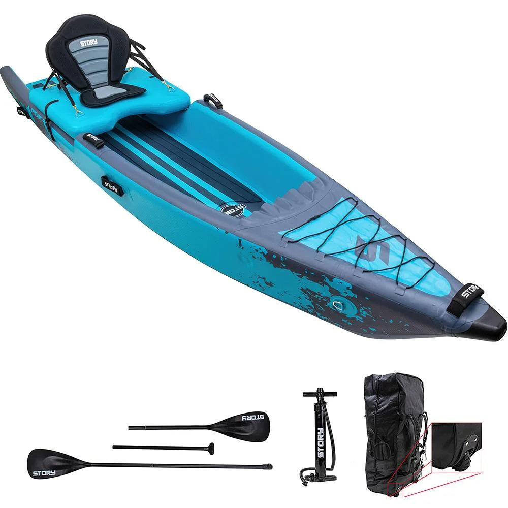 Piepūšamais kajaks/SUP Story Hunter Hybrid Steelblue 384cm
