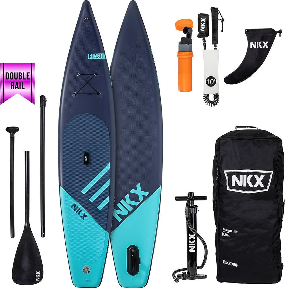SUP dēlis NKX Flash Black 12'6 Glacier Navy