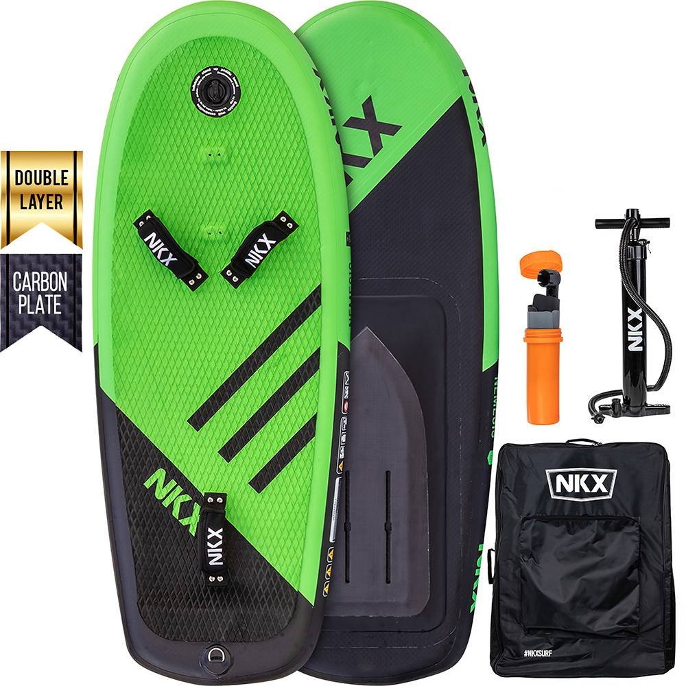 Piepūšams sērfošanas dēlis NKX Nemesis Pro 4'11 Green